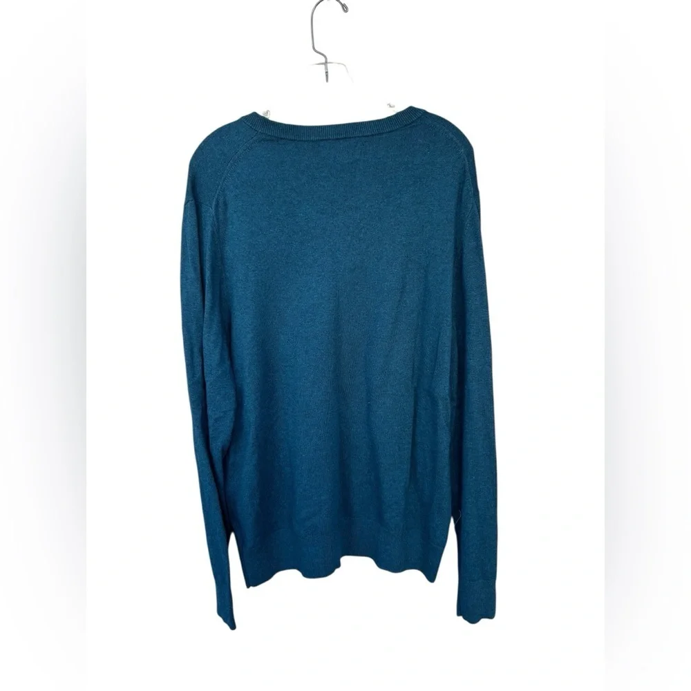 NWT Banana Republic Premium Lux x Yarn V-Neck Sweater - Size Large - Turquoise